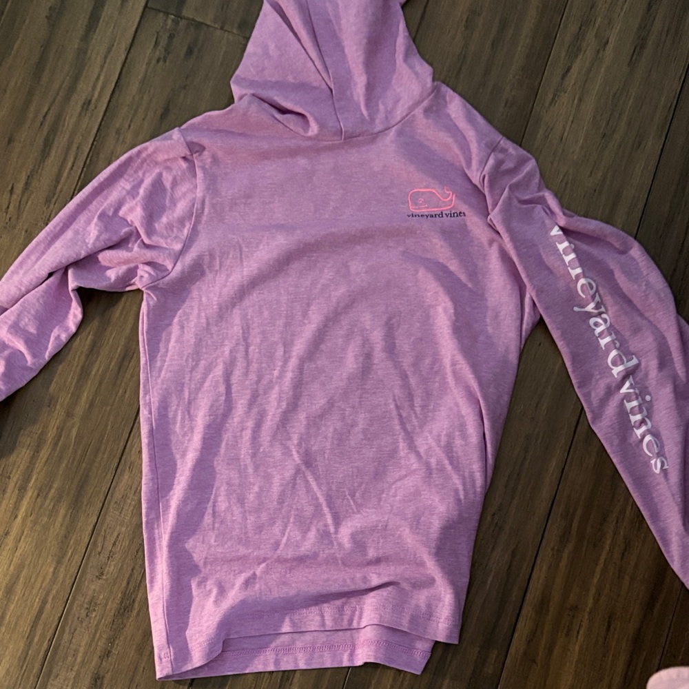 Vineyard Vines Lavender Hoodie with Whale Logo